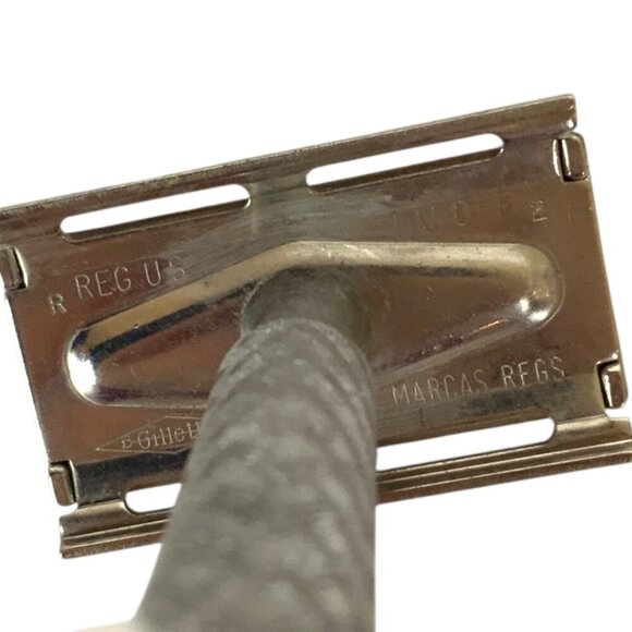 Vintage Ball End Gillette Tech Double Edge Safety Razor USA - Picture 5 of 8